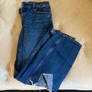 Abercrombie ankle straight ultra high rise jeans
